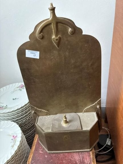 Brass lamp for Asian shadow theater
20th century
H