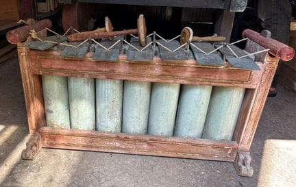 "GAMBANG" XYLOPHONE made of polychrome wood with f