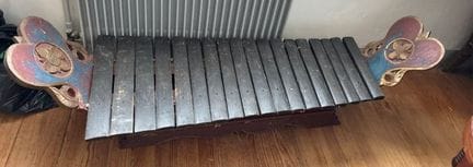 XYLOPHONE "Gambang" made of polychrome and blacken