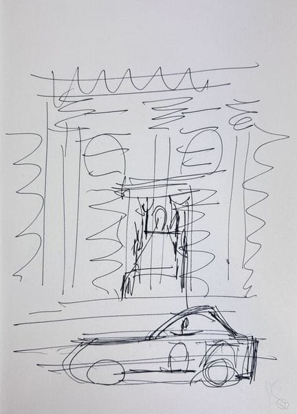 Dora MAAR (1907-1997)
Coche delante de un porche 
