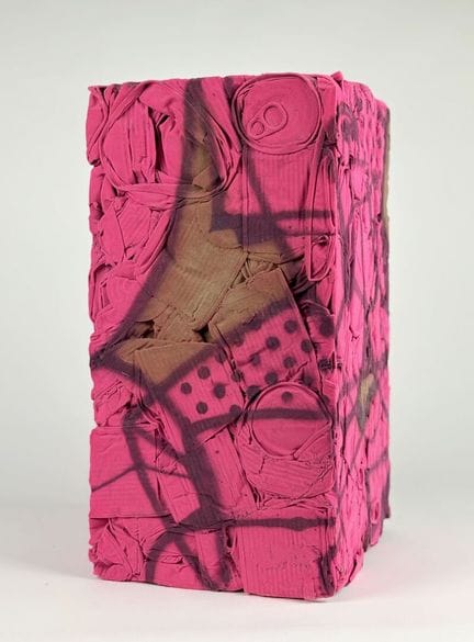 RESO (1975)
Compression en rose
Technique mixte, p