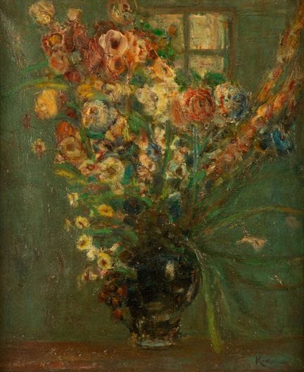米歇尔·基科因（1892-1968）
花束
布面油画，右下角有签名
2002年11月30日由其子扬克