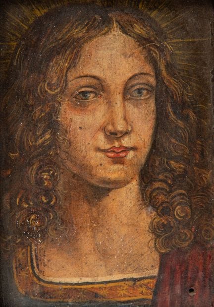 Dans le goût de Léonard DE VINCI,
Portrait pastich