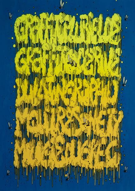 MOMIES (1976) 
Graffiti - 2017
Acrylique sur papie