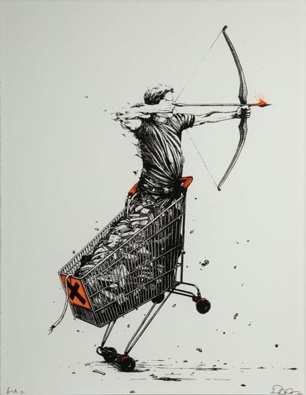 BRUSK (1976) 
Centaur 
Serigrafía retocada con acr