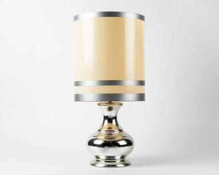 Lámpara de mesa de cerámica esmaltada en color pla