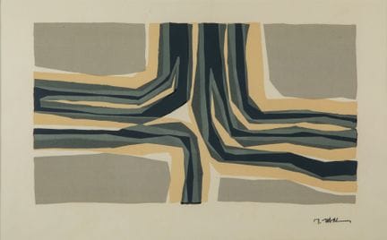 拉乌尔·乌巴克（1910-1985）
《循环节奏》
右下角署名的彩色石版画
画面尺寸：37 x 59