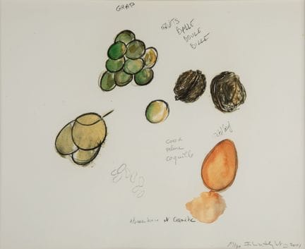 法布里斯·海伯（1961）
食品主题
彩色石版画，右下角以铅笔签名、标注2001年并编号为19/30