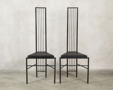 Léopold GEST (1938) 
Par de sillas modernistas de 