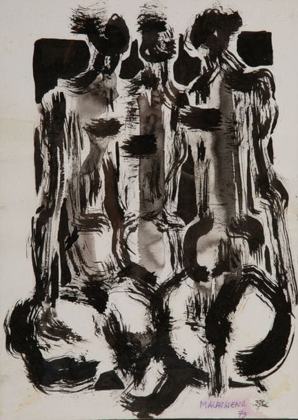 Jean-Pierre MALAUSSENA (1935)
Abstracción 
Tinta s