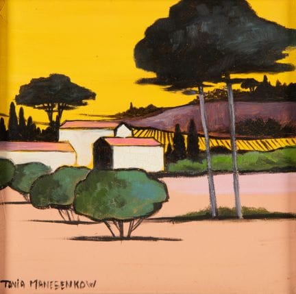 Tania MANESENKOW (siglo XX)
Paisaje 
Óleo sobre li