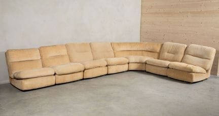 LIGNE ROSET 
Sofá esquinero modular tapizado en te