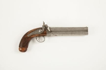 Superba pistola a due canne sovrapposte con percus