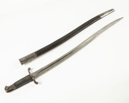 Baïonnette yatagan britannique pour fusil Martini 