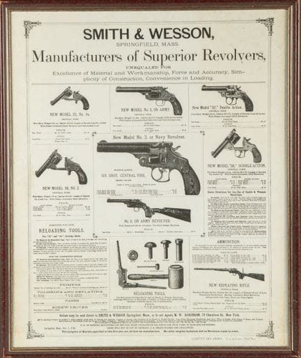 Reproduktion eines Werbeplakats von Smith &amp; We