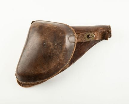Etui pour révolver 1873/74 en cuir fauve à réhydra