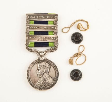 Schöne Medaille aus Britisch-Indien, runde, beidse