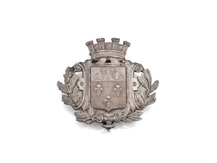 Insigne de fonction en argent 800 millièmes gravé,