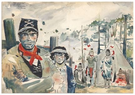 Pratt
HUGO PRATT
Sargento Kirk
Ilustración origina