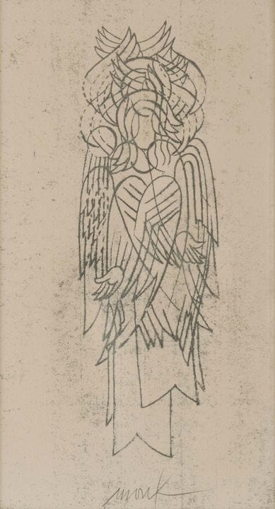 Heinz Mack (1931 Lollar) (F)
Ange, sérigraphie sur