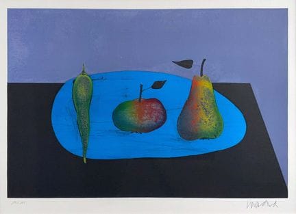 静物画，Zerkall手工纸上的彩色石版画，作品尺寸78 x 60厘米，署名，
编号14/125，创