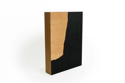 Kempa, multiple en bois et plateau laqué noir, sig