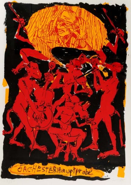 约格-伊门多夫（Jörg Immendorff，1945 年生于布雷克德/埃尔贝，2007 年卒于杜