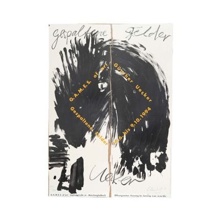 《分裂的田野》，展览海报，作品尺寸 88 x 64 厘米，签名，标注 1994 年，编号 17/10