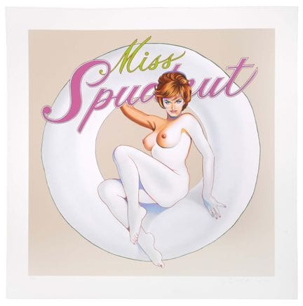 梅尔·拉莫斯（1935年萨克拉门托—2018年奥克兰）（F）
《Miss Spudnut》，彩色丝网