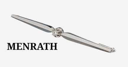 14 kt gold brilliant-brooch , WG 585/000, brillian
