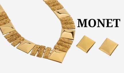 Unusual MONET Set of costume jewellery, USA 1970s 