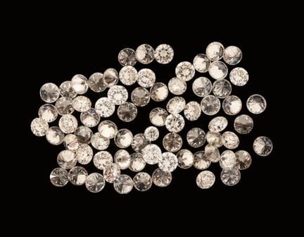 Lotto di diamanti sciolti per un totale di circa 1