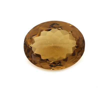 Loose citrine , approx. 13.57 ct, oval bevelled, n