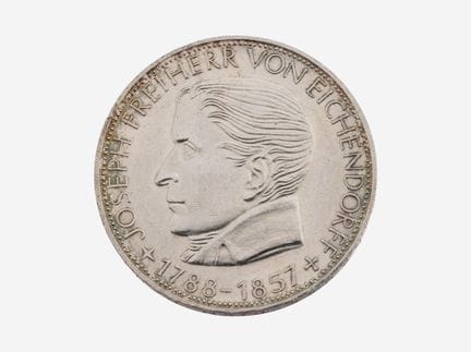 Moneda de plata, 5 marcos, Alemania, 1957, Joseph 