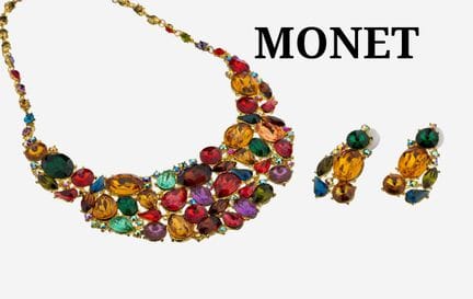 Splendid MONET Set of costume jewellery, USA 1970s