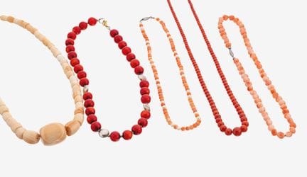 Conjunto de 9 collares y 1 pulsera, 1 x cuentas de