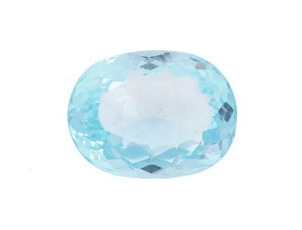 Loose blue topaz , approx. 10.64 ct, oval bevelled