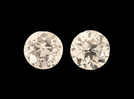 Lotto 2: diamanti con taglio antico sfusi, per un 
