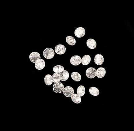 Lotto di diamanti sciolti per un totale di circa 1