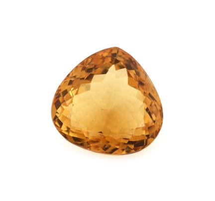 Citrino sfuso, circa 20,15 ct, sfaccettato a gocci