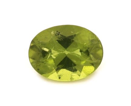 Peridoto sfuso, circa 1,32 ct, sfaccettato a forma