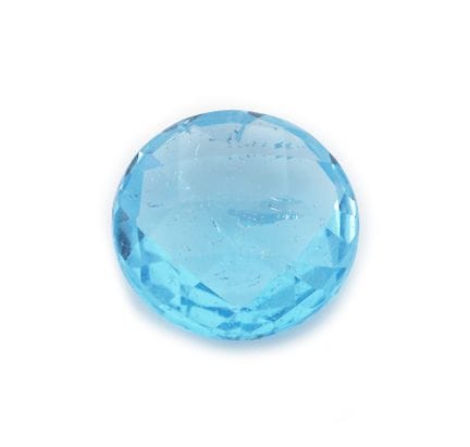 Topazio blu sfuso, circa 3,59 ct, sfaccettato a fo