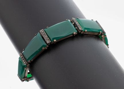 Art Deco agate-bracelet, Idar-Oberstein, 1930s , s