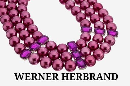Costume jewellery necklace, probably Werner Herbra