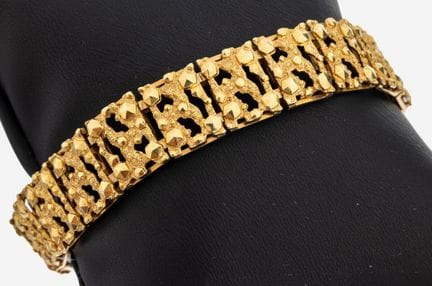 Bracelet en or 14 carats, GG/RG 585/000, maillons 