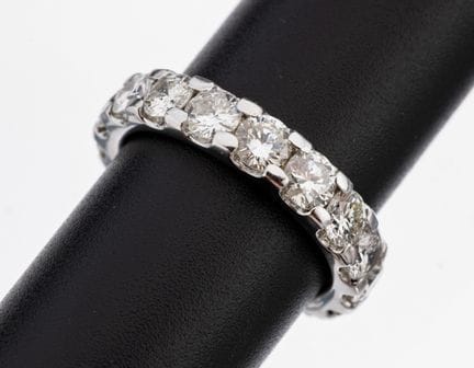 Bague « Memory » en or 14 carats sertie de brillan