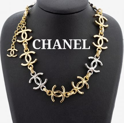CHANEL necklace , metal gold plated respectively c