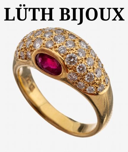 Bague en or 18 carats LÜTH BIJOUX avec diamants et