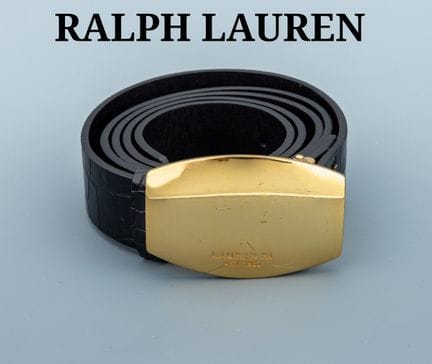 RALPH LAUREN belt buckle , metal gilt, unpretentio