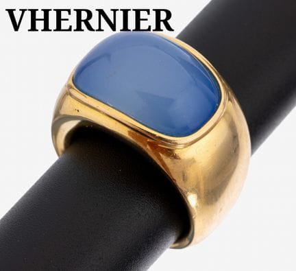 Bague VHERNIER en or 18 carats sertie d'une pierre